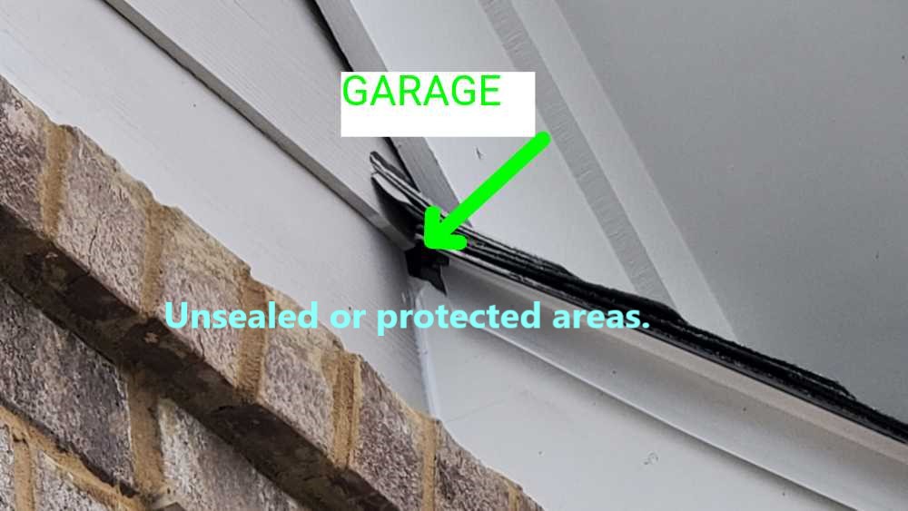 Penetrations in the exterior of the home should be sealed to prevent moisture and insect penetration.  Noted by Powerworks Inspections during a New Construction home inspection.