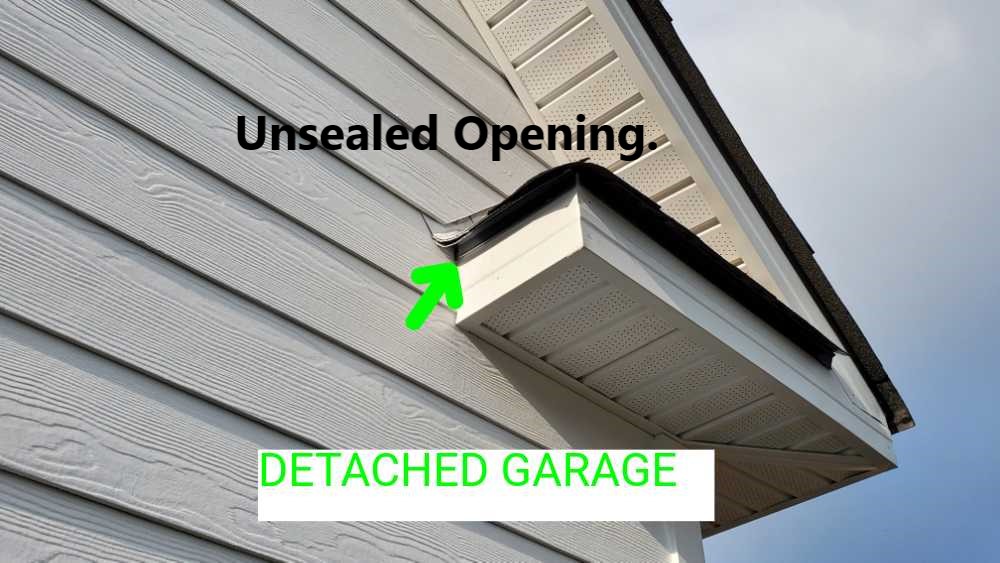 Penetrations in the exterior of the home should be sealed to prevent moisture and insect penetration.  Noted by Powerworks Inspections during a New Construction home inspection.