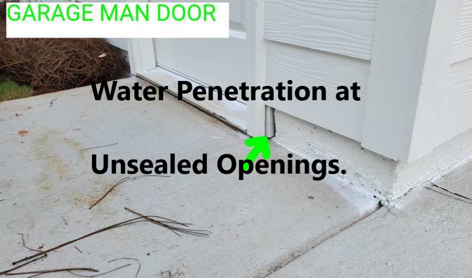 Penetrations in the exterior of the home should be sealed to prevent moisture and insect penetration.  Noted by Powerworks Inspections during a New Construction home inspection.