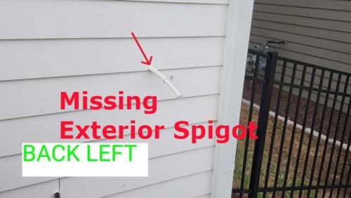 Missing spigot